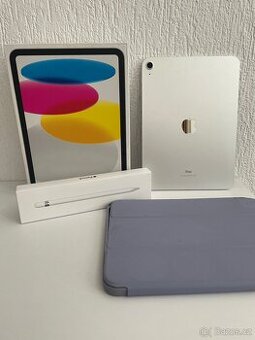 iPad 10.gen 100% baterie + apple pencil 1, záruka