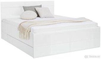 Prodám NOVOU manželskou postel HOM’IN 180x200 cm – bílá