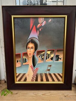 Obraz VERNISÁŽ - sig. BOHUMIL NEČAS - 1