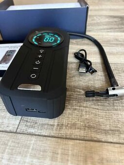 Nový přenosný kompresor pro auto kolo - powerbanka