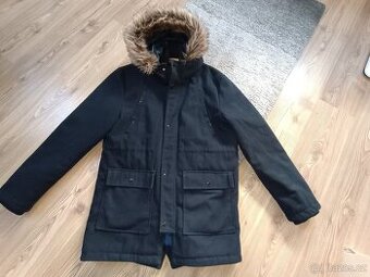 PÁNSKÝ FLAUŠOVÝ KABÁT zn. Fisherfield vel. XL