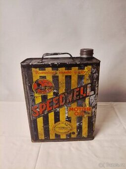 Plechovka od oleje Speedwell