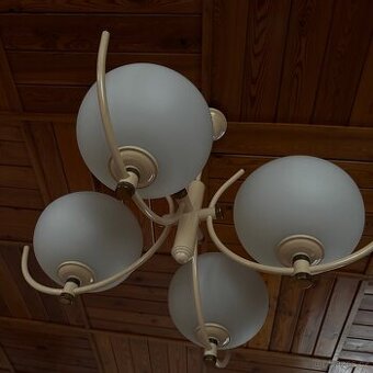 Lustr + 5x nástěnná lampička