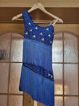 Společenské šaty na latinu - modré