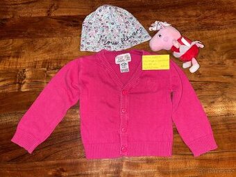 Krásný svetřík zn. Charanga + čepička Lupilu vel 74-80