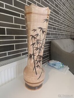 Výrazná keramická váza 70 cm – ruční práce