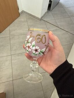 Retro sklenice k narozeninám 60 let