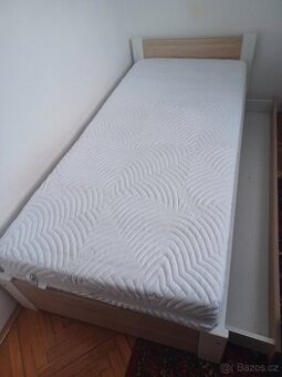 Prodám postel 90x200 vč roštu a kvalitní matrace