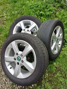 Alu kola 5x112 originál Škoda Octavia II 205/55 R16
