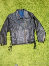 Dětská kožená bunda, křivák - vel.  146 - 152