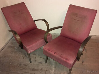 starožitná retro křesla Ton Thonet