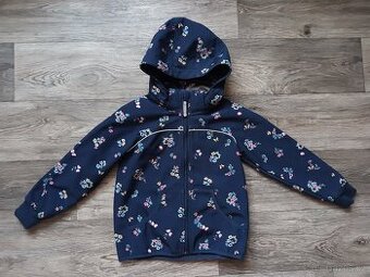 Dětská holčičí květovaná softshelová bunda,5-6 let