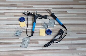 Mikropájka 230V/60W, s výměnnými hroty+cín+držák, TOP.