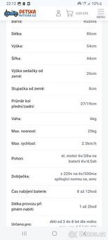 Dětská motorka