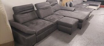 PRODÁNO  ....Nová Rohová sedačka + taburet od fa Zehdenick