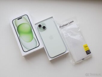 APPLE iPhone 15 256GB Green - ZÁRUKA 12 MĚSÍCŮ - KOMPLETNÍ