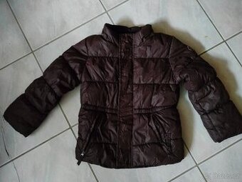 Dívčí zimní bunda hnědá, vel. 110