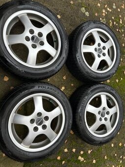 Alu kola Borrbet 5x122 r16, zimní pneu 205/55/16