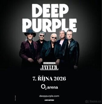 DEEP PURPLE, VIP KLUBOVÉ PATRO, 7.10.2026 O2 ARENA