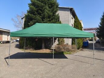 Nůžkový párty stan 6x3 m, hliníkový hexagon 42mm