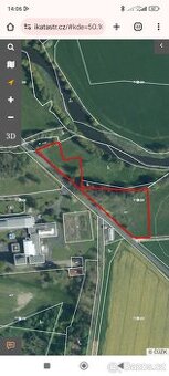 Prodám pozemek u Chebu, obec Obilná, Nebanice