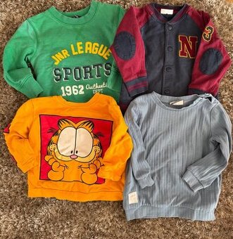 Mikiny a svetr pro chlapečka 7 KS , vel. 74 - 86