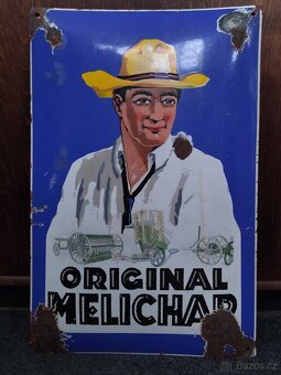 Original Melichar - stará smalt.cedule