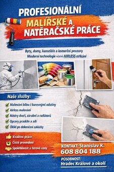 Profesionální malířské a natěračské práce