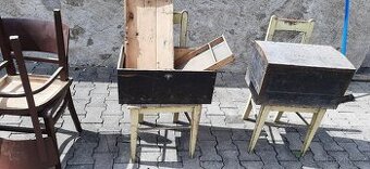 Dvě retro bedny na opravu-viz.foto.