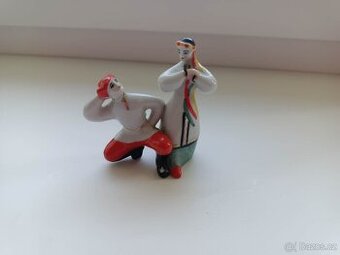 Porcelánová soška Tanečníci Hopak Polonne PZHZ 1958