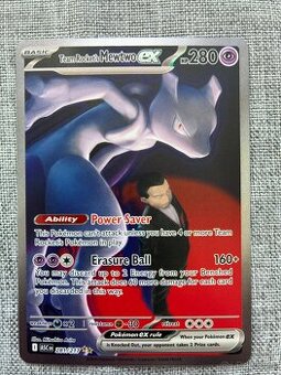 Pokémon Karta Team Rocket's Mewtwo EX