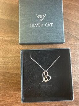 Silver Cat bicolor náhrdelník stříbro