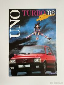 Fiat Uno Turbo ~ německý prospekt ~ rok 1988 ~ 8 stran - 1