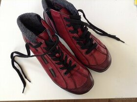 Dámské kotníčkové  kožené boty 38, nenosene - 1