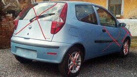 Fiat Punto 1.3JTD zbytek ND -,el.šíbr,LZ dveře,airbagy, aj.