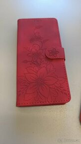 obal-kniha na xiaomi redmi note 13 pro 5g -Červený