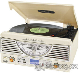 Gramofon Trevi TT 1062/WH Retro music system,MP3/SD/USB