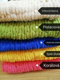 Nová měkká pletená deka puffy - 1