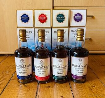 MACALLAN TRAVEL DECADES SET 4x500ml TOP STAV SERIES