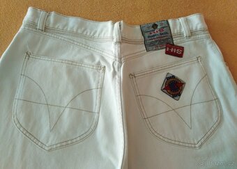 Vintage unisex džínové kraťasy pas 43cm