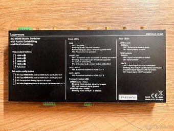 Prodám profesionální HDMI přepínač – Lightware MMX4x2-HDMI - 1
