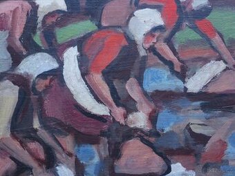 MORAVEC A. obraz "Pradleny"