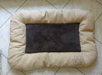 Pelíšek Akinu nylon&fleece béžový M 70x47cm
