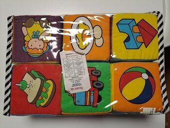 Sada dětských textilních kostek