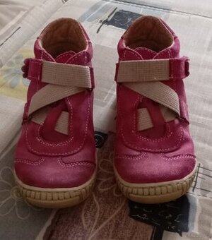 Celoroční kožené boty Pegres 27 + obyč.botasky zdarma