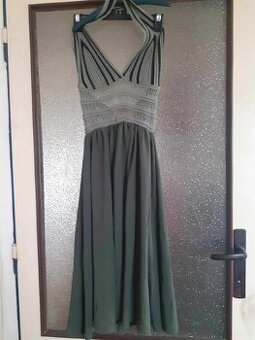 Khaki šaty butik, univerzální