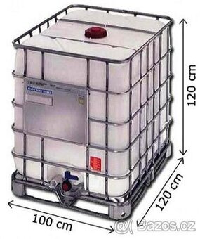 IBC kontejner , nádrž na vodu 1000 litrů , i na pitnou
