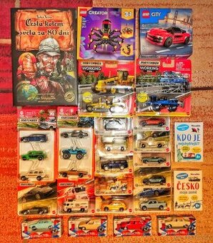 24x matchbox a nex autíčka, Lego, hry