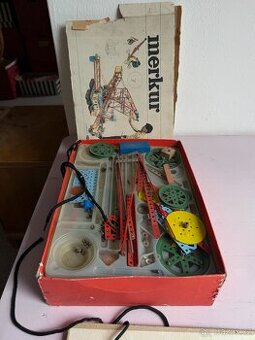 Stavebnice Merkur – retro sada, původní balení