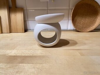 Aromalampa pro vonný vosk FANCY HOME Stones, bílá